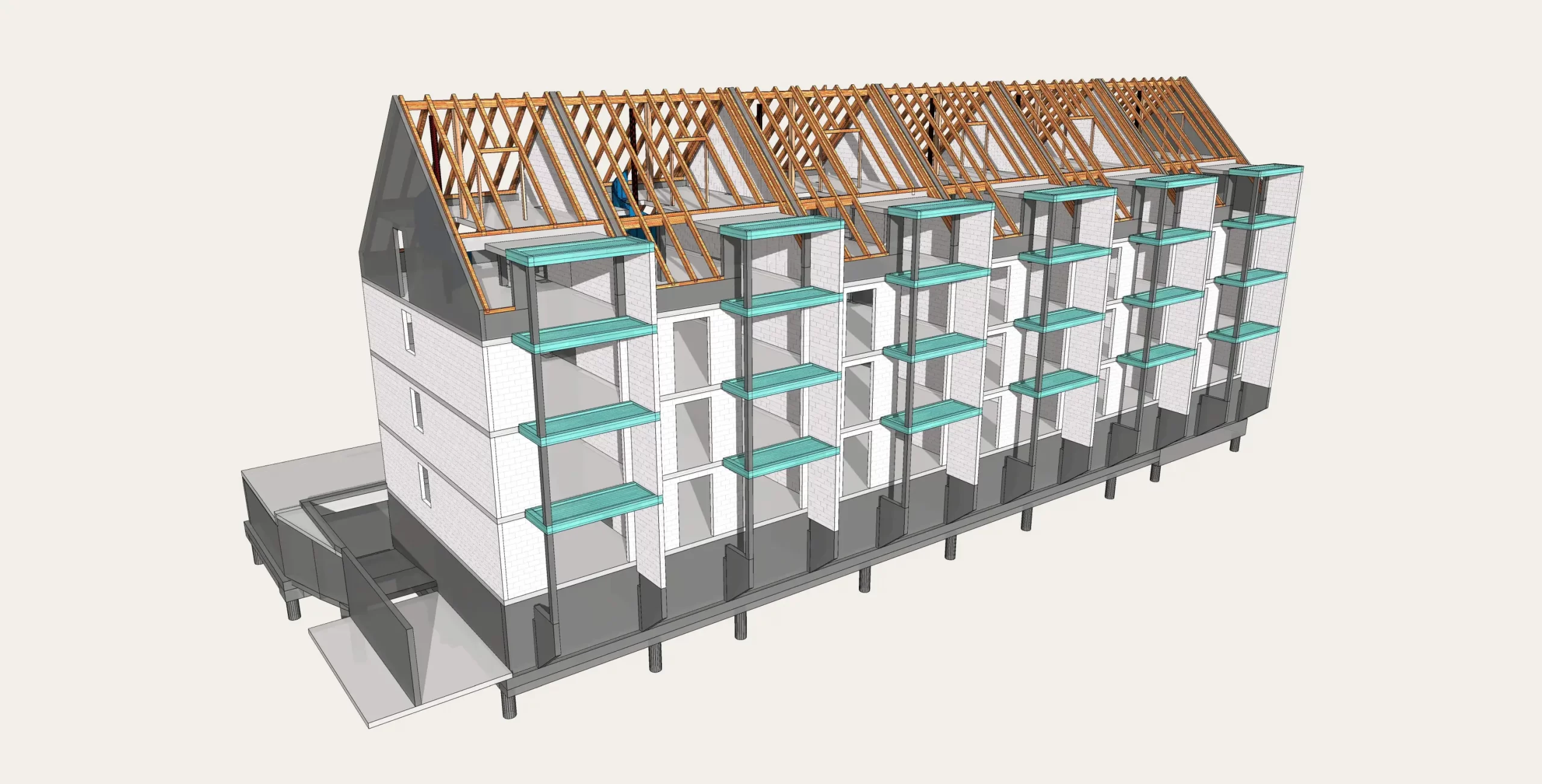 3D Structural wood using Revit